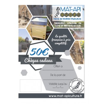 Chèque cadeau - 50 € -